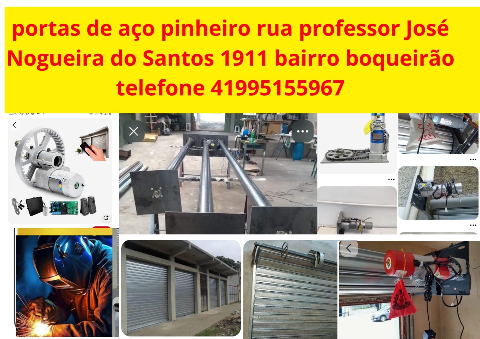 Instalação de porta de aço